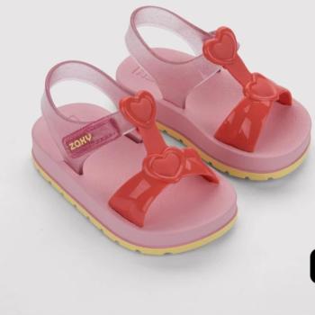 Sandália Zaxynina Heart 19363 Vermelho Acerola 44403 k26