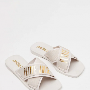Chinelo Petite Jolie PJ7611 Off/Ouro 49004