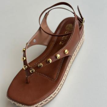 Sandália Beatriz Flatform Feminina 386200/131 Caramelo 50050 156