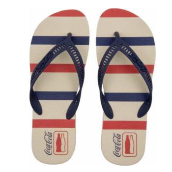 Chinelo Coca Cola Masculina CC4861 Off White/Marinho 49639