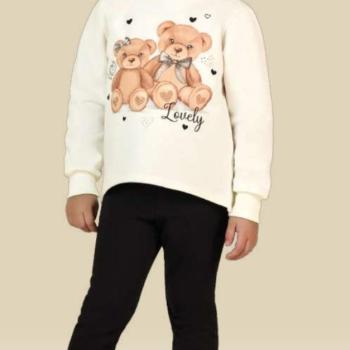 Conjunto Tiny Joy Feminino Infantil 12414 Blusa Manga Longa/Calça Legging 4 ao 8 44553 k26