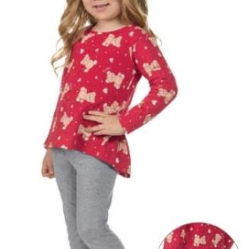 Conjunto Kaiani Feminino Infantil 12367 Blusa Manga Longa/Calça Legging 4 ao 10 44544 k26