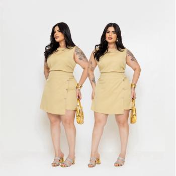 Conjunto Feminino Luiza Marly Short saia e Blusa 13652 49212