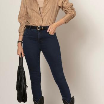 Calça Pitt Feminina Jens 027020001 Skinny Alta Modeladora 50591