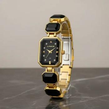 Relógio Bracelete Lince Feminino Preto/Dourado LQG4870L23 51500