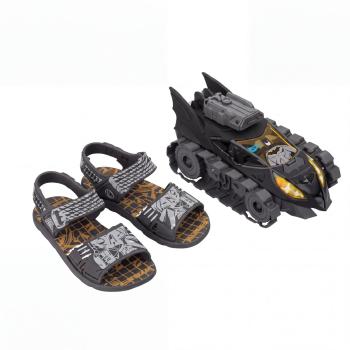 Sandália Batman Masculina 23334 C/Batman Combat Cinza/Branco/Amarelo 45485 k26