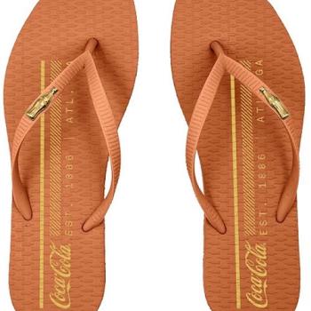 Chinelo Coca Cola Feminino Telha/Telha CC4974 51631 88