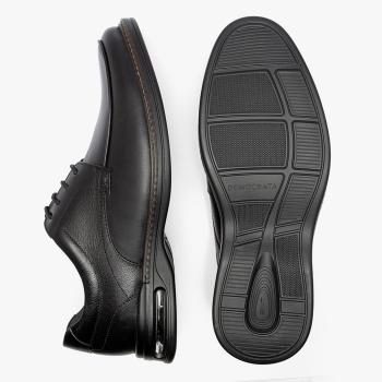 Sapato Democrata Masculino 593101 Preto Air Smart Confort com Bolha de Ar  50318 103