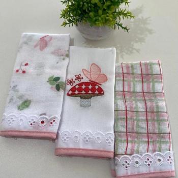 Kit Fralda Dengo 70 cm x 68 cm C/Bainha 3 Unidades 43149