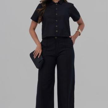 Conjunto Blenk Feminino 40300120 Blusa e Calça 50558