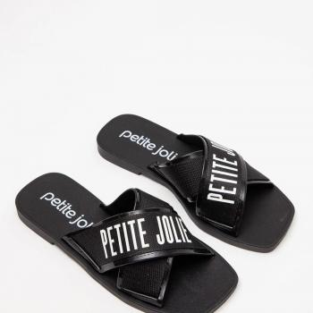 Chinelo Petite Jolie Feminino Preto/Prata 02305 48954