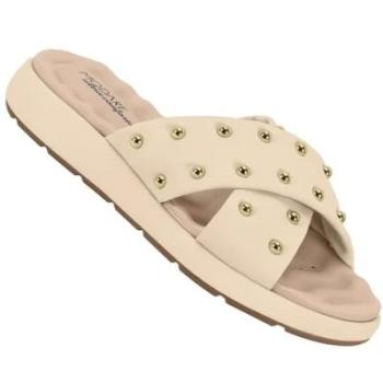 Sandália Modare Feminina Com Tachinhas 7222102 Creme 50614