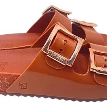 Tamanco Zaxy Feminino Partner 18063 Marrom 51580