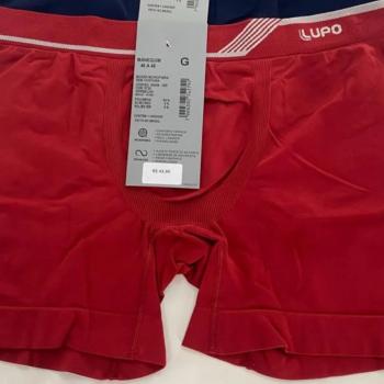 Cueca Lupo Boxer Sem Costura Vermelha 00436 49702