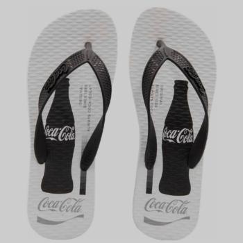 Chinelo Coca Cola Masculino CC4846 Branco/Preto 49835 M26