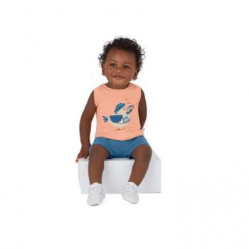 Conjunto Malwee Masculino Bebê 1000130149 Regata/Bermuda P ao GG 43058