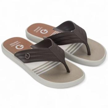 Chinelo Cartago Montreal Bege/Marro 11729 49356