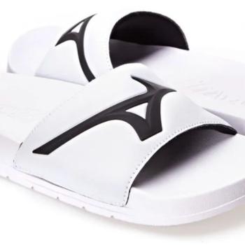 Slide Mizuno Masculina Branco/Preto 106050050 50397