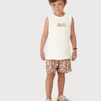 Conjunto Carinhoso Masculino Juvenil 1000132718 Regata/Bermuda 10 ao 12 43487