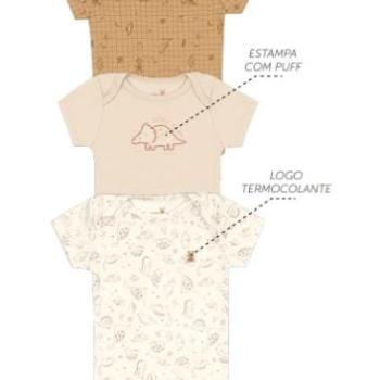 Body Kiko e Kika Masculino Bebê Manga Curta 14603 P ao G 43944