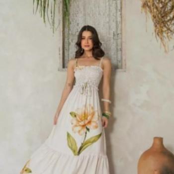 Vestido Jilem Longo Elástico no Busto 51886