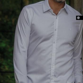 Camisa Social MX Masculina  Slim Fit M/L Spandex 24077 48865