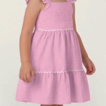 Vestido Carinhoso Curto Rodado Infantil 1000139032 4 ao 8 45246 k26