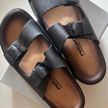 Sandália Slide Pegada Masculina 134851 Preta 50450