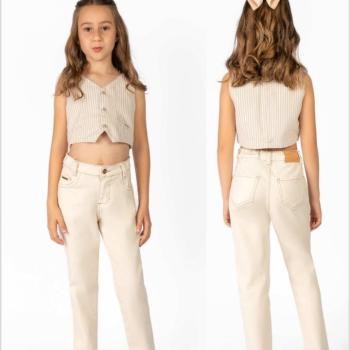 Calça Papa Tuti Mom Feminina Infantil 225357 4 ao 10 43433