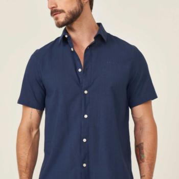 Camisa Social Masculina M/C Viscolinho Colcci 0310104938 49033