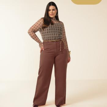 Calça Marialicia Feminina 184419 Wide Leg 50116