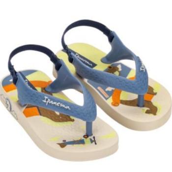 Sandália Ipanema Baby Masculina 25431 Bege/Azul/Amarelo 44515 k26
