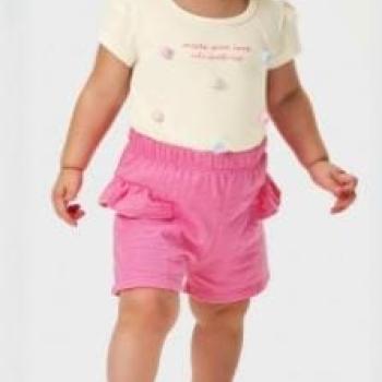 Conjunto Kiko e Kika Feminino Bebê 14339 Blusa /Shorts M ao G 43903