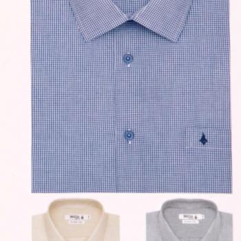 Camisa Social Breda Uomo M/C  Fio 50/1 48668