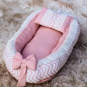 Ninho Redutor de Berço Mimos da Vovó C/ Mosquiteiro e Almofada 3265 38605