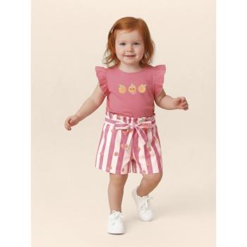 Conjunto Malwee Feminino Infantil 1000139485 Blusa/Shorts 4 ao 8 45103 k26