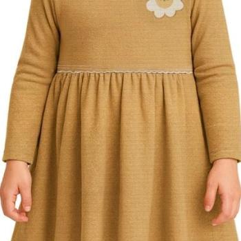 Vestido Malwee Infantil Curto Rodado 1000136543 Manga Longa 4 ao 8 44578 k26