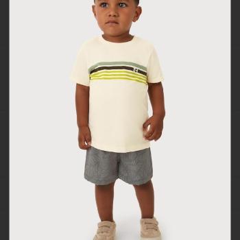 Conjunto Carinhoso Masculino Infantil 1000132317 Camiseta/Bermuda 1 ao 3 43720