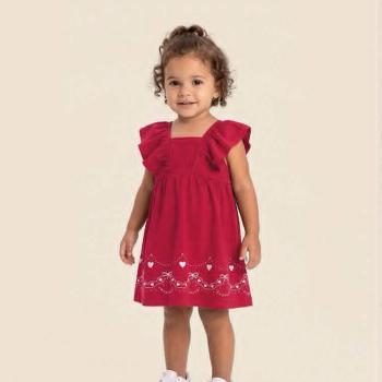 Vestido Malwee Curto Rodado Infantil 1000140986 4 ao 8 45506 k26