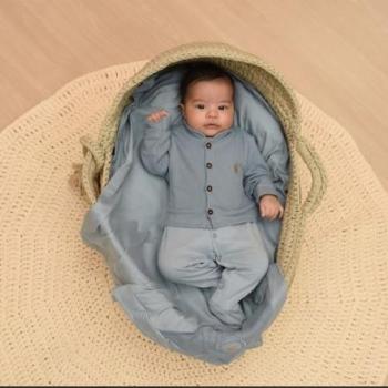 Saída Maternidade Mydouu Baby Masculina 20056 C/4 Peças 44632 k26