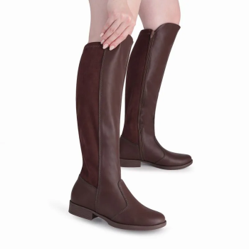 Bota Piccadilly Feminina Cano Alto 653029 Cacau 51027