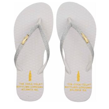 Chinelo Coca Cola Feminino Branco/Branco CC4815 49639 23