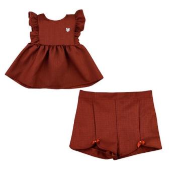Conjunto Sonho de Nenê Feminino Bebê 2119 Blusa/Shorts M ao G 43594