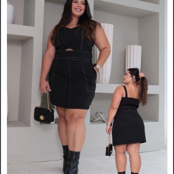 Conjunto Exinia Feminino Cropped e Short Saia Plus 4573 48449