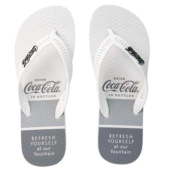Chinelo Coca Cola Masculino CC4685 Branco/Branco 49044