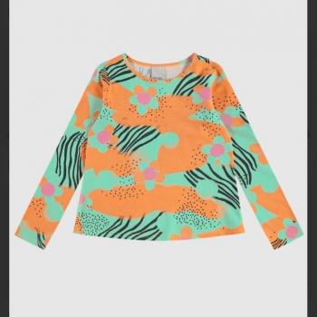 Blusa Malwee Feminina Juvenil Manga Longa 1000078263 10 ao 16 36741