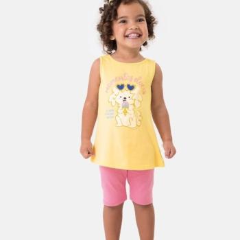 Conjunto Malwee Feminino Infantil 1000131857 Regata/Bermuda 1 ao 3 43557
