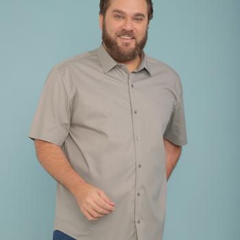 Camisa Breda Uomo Social Masculina M/C Plus Size Elastano 01131397 51595