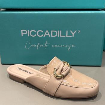 Mule Piccadilly Feminino 250278 Verniz Rose 50772