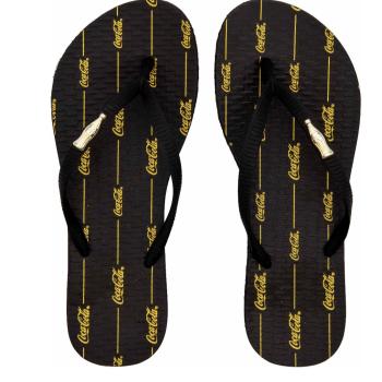 Chinelo Coca Cola Feminino Preto/Preto CC4739 49144 13